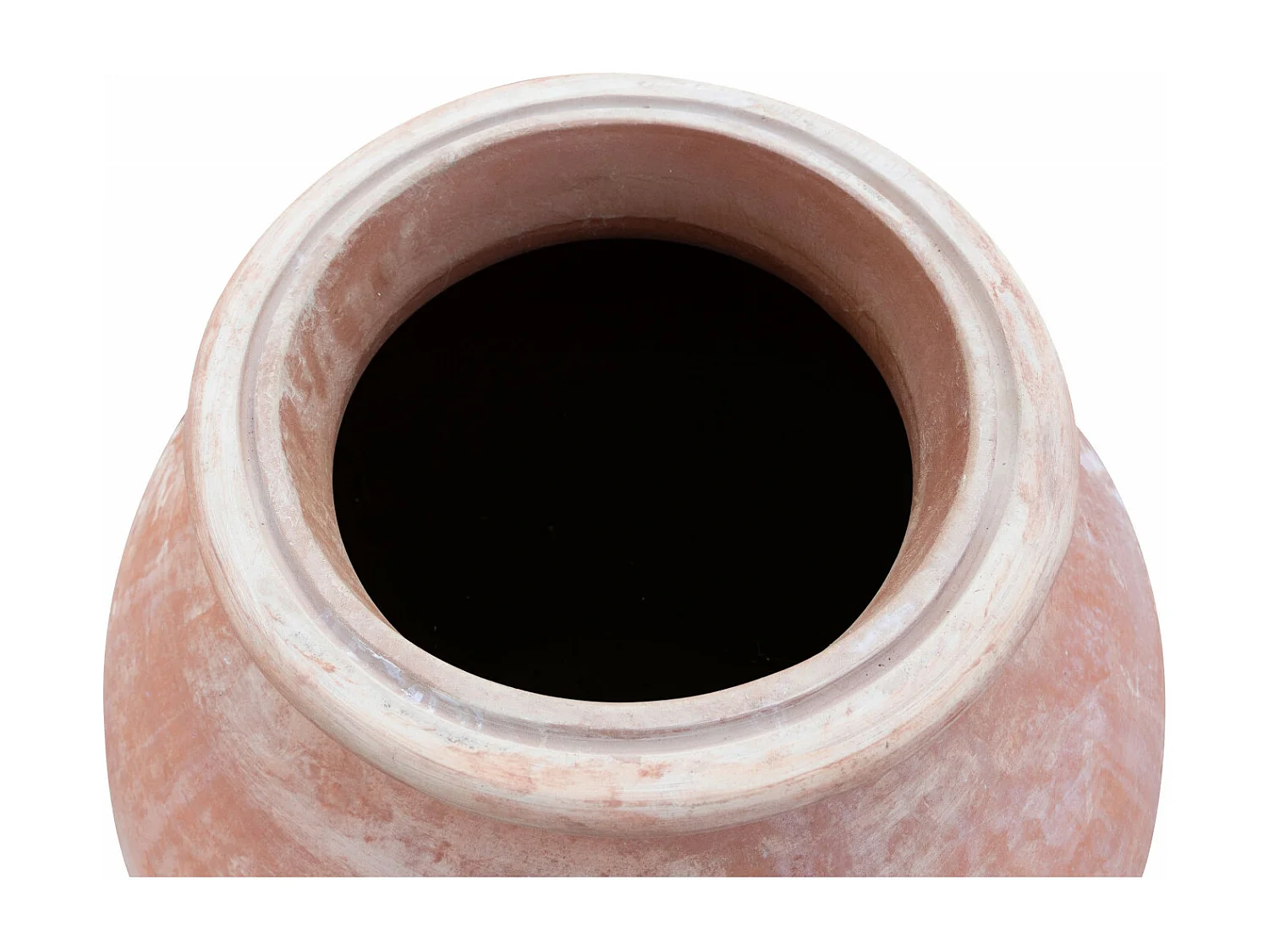 BISCOTTINI Vase Jarre - En Terre Cuite Antique - Pot de Fleurs - Jardinière - Jardin - Mobilier - Décoration - 95x100 cm