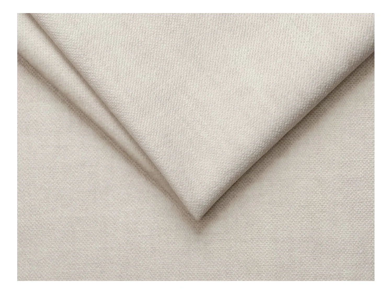 Grand canapé d'angle droit convertible en velours beige SEPINA de Pascal Morabito