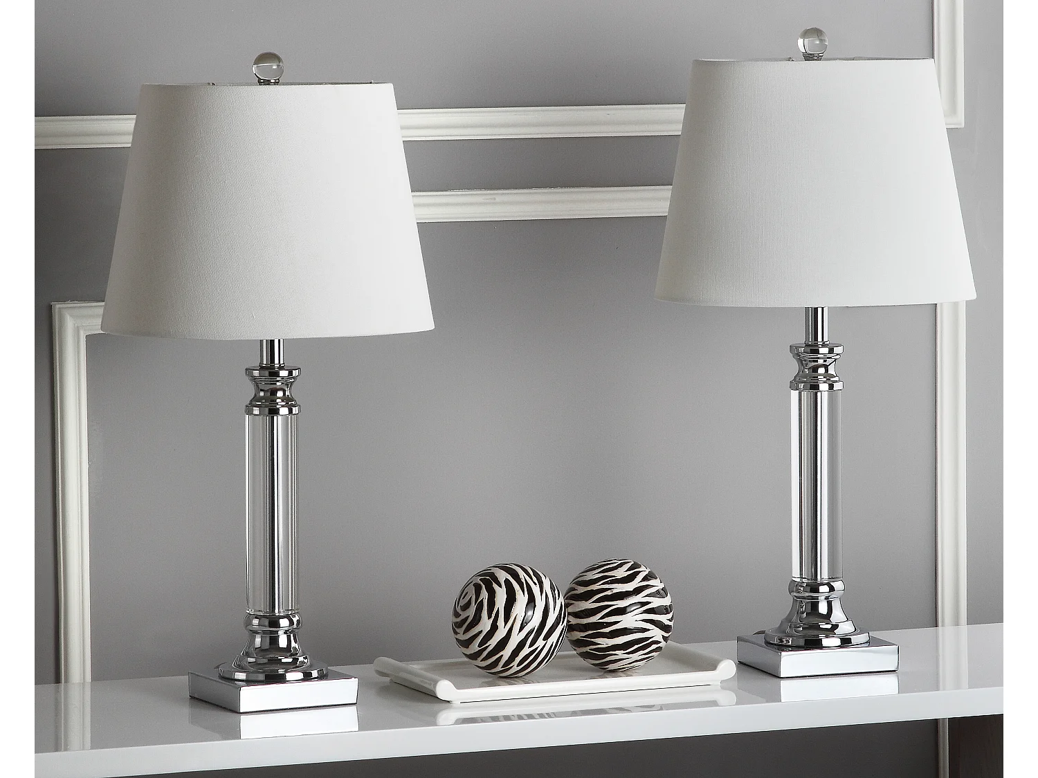 Lot de 2 Lampe de table Clair 20 X 30 X 63.5 cm - Loree