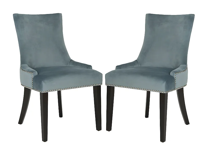 Lot de 2 chaise Bleu marine 63 X 56 X 92.45 cm - Marcelina