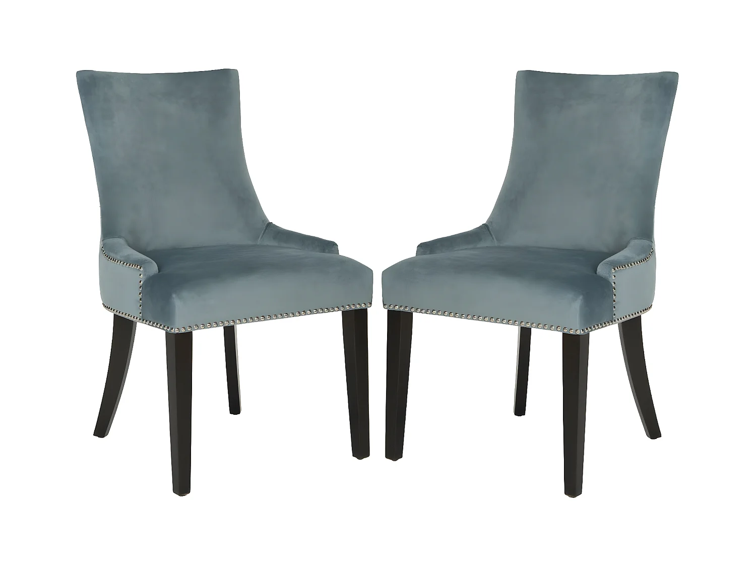 Lot de 2 chaise Bleu marine 63 X 56 X 92.45 cm - Marcelina