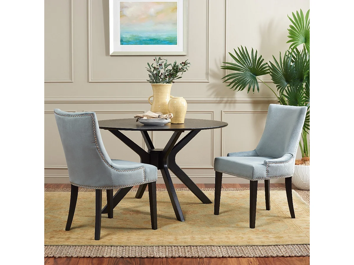 Lot de 2 chaise Bleu marine 63 X 56 X 92.45 cm - Marcelina