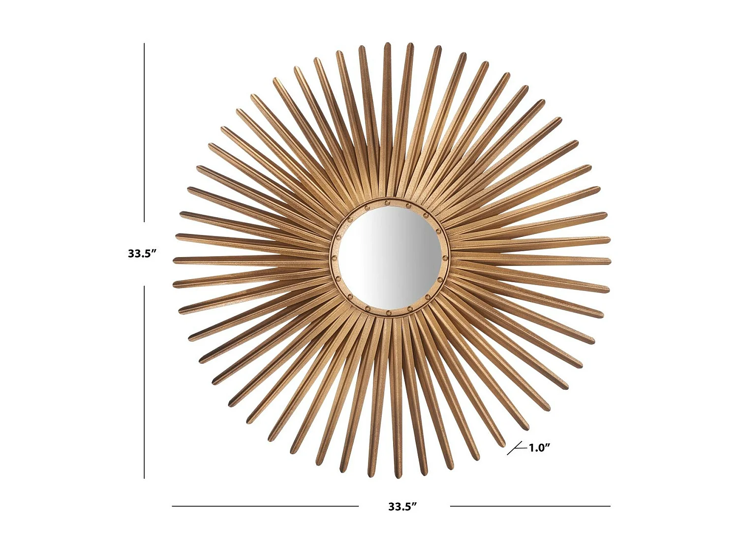 Miroir Or 85 X 85 X 2.54 cm - Alexandra