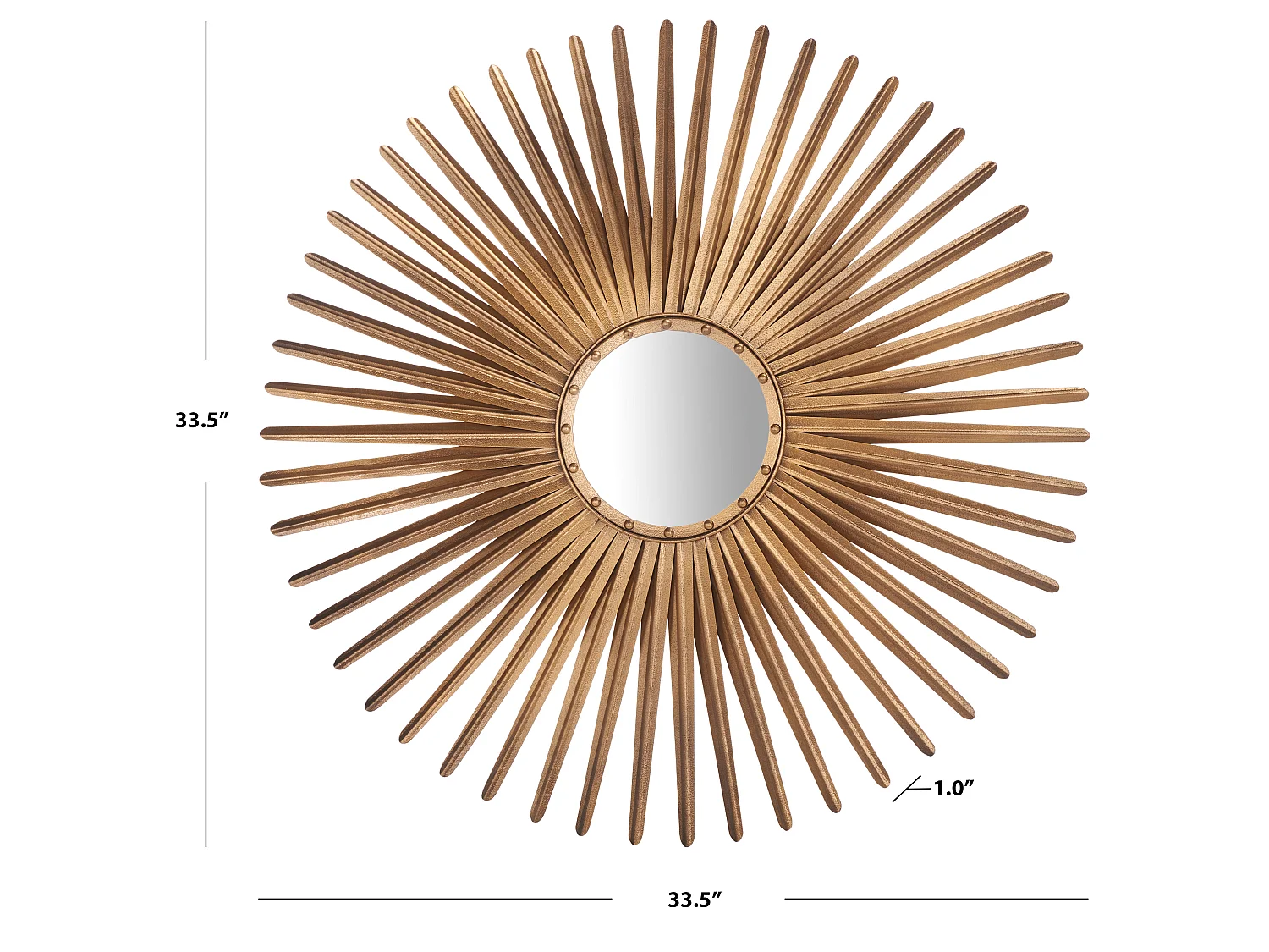 Miroir Or 85 X 85 X 2.54 cm - Alexandra