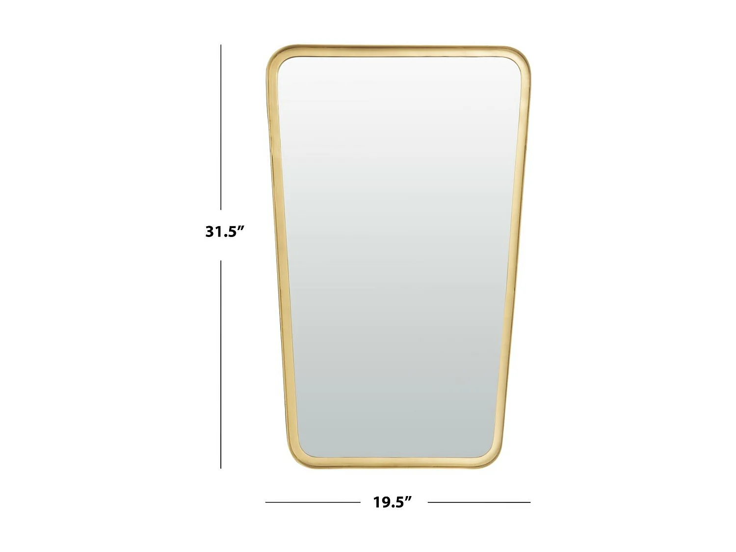 Miroir Laiton brossé 86.36 X 58.42 X 7.62 cm - Melba