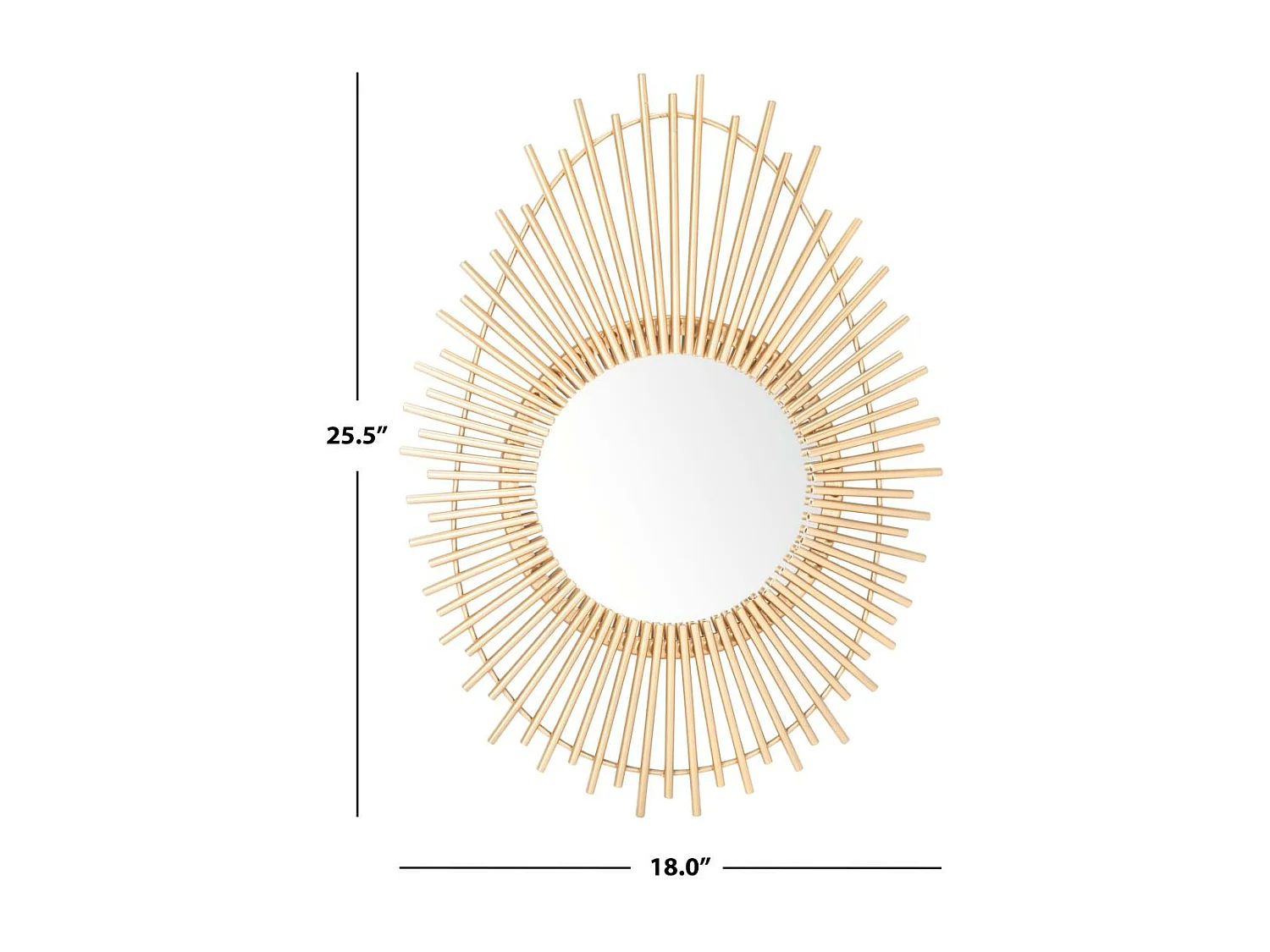 Miroir Or 73.66 X 55.88 X 7.62 cm - Elfreda