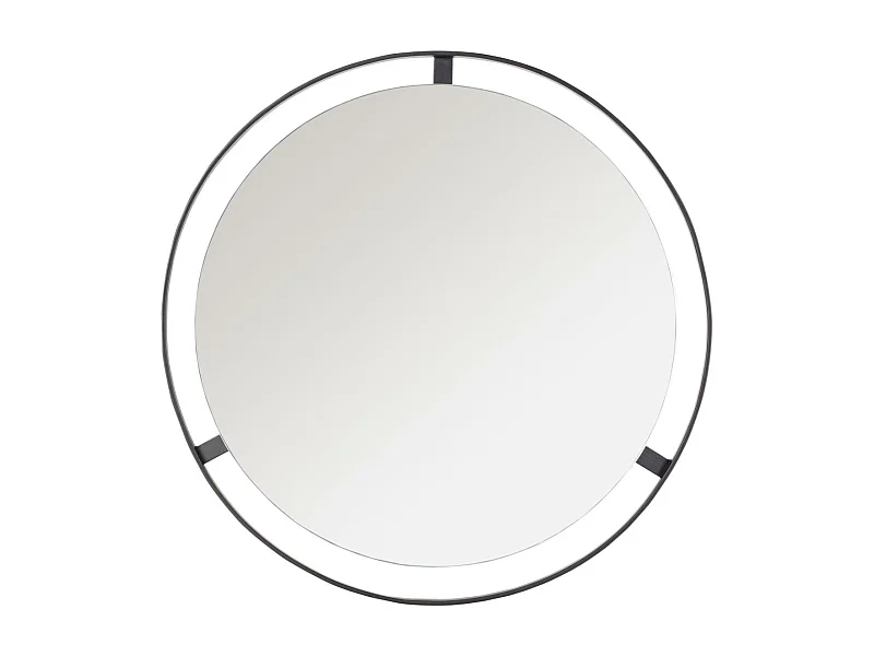 Miroir Noir mat 68.58 X 66.04 X 7.62 cm - Ouida