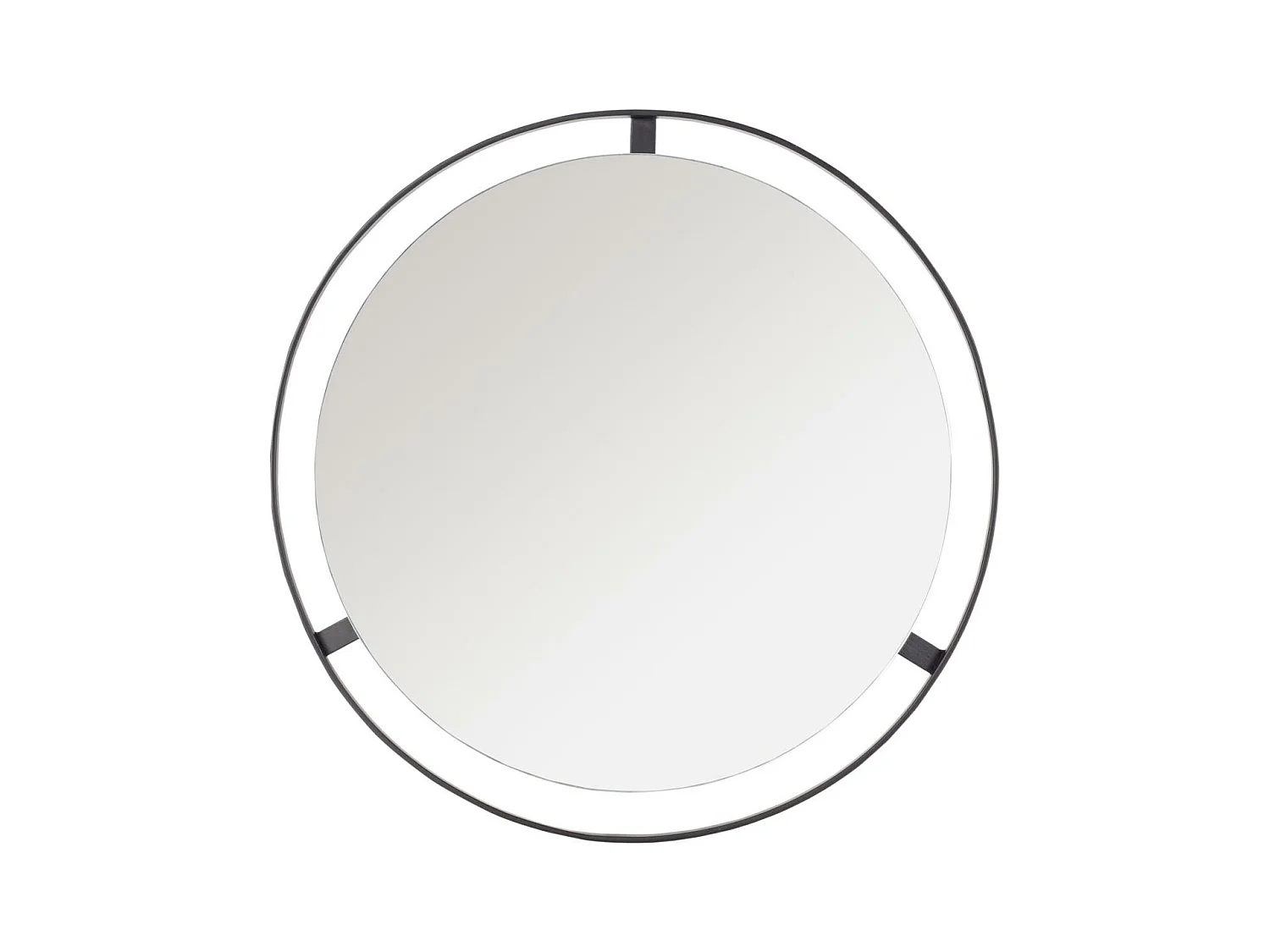 Miroir Noir mat 68.58 X 66.04 X 7.62 cm - Ouida