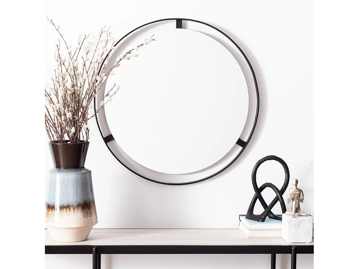 Miroir Noir mat 68.58 X 66.04 X 7.62 cm - Ouida