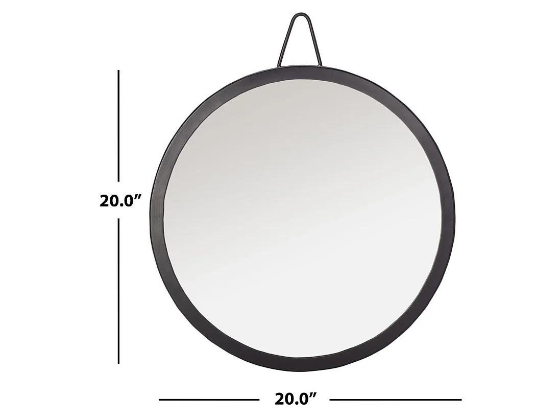 Miroir Noir mat 63.5 X 60.96 X 10.16 cm - Flonnie