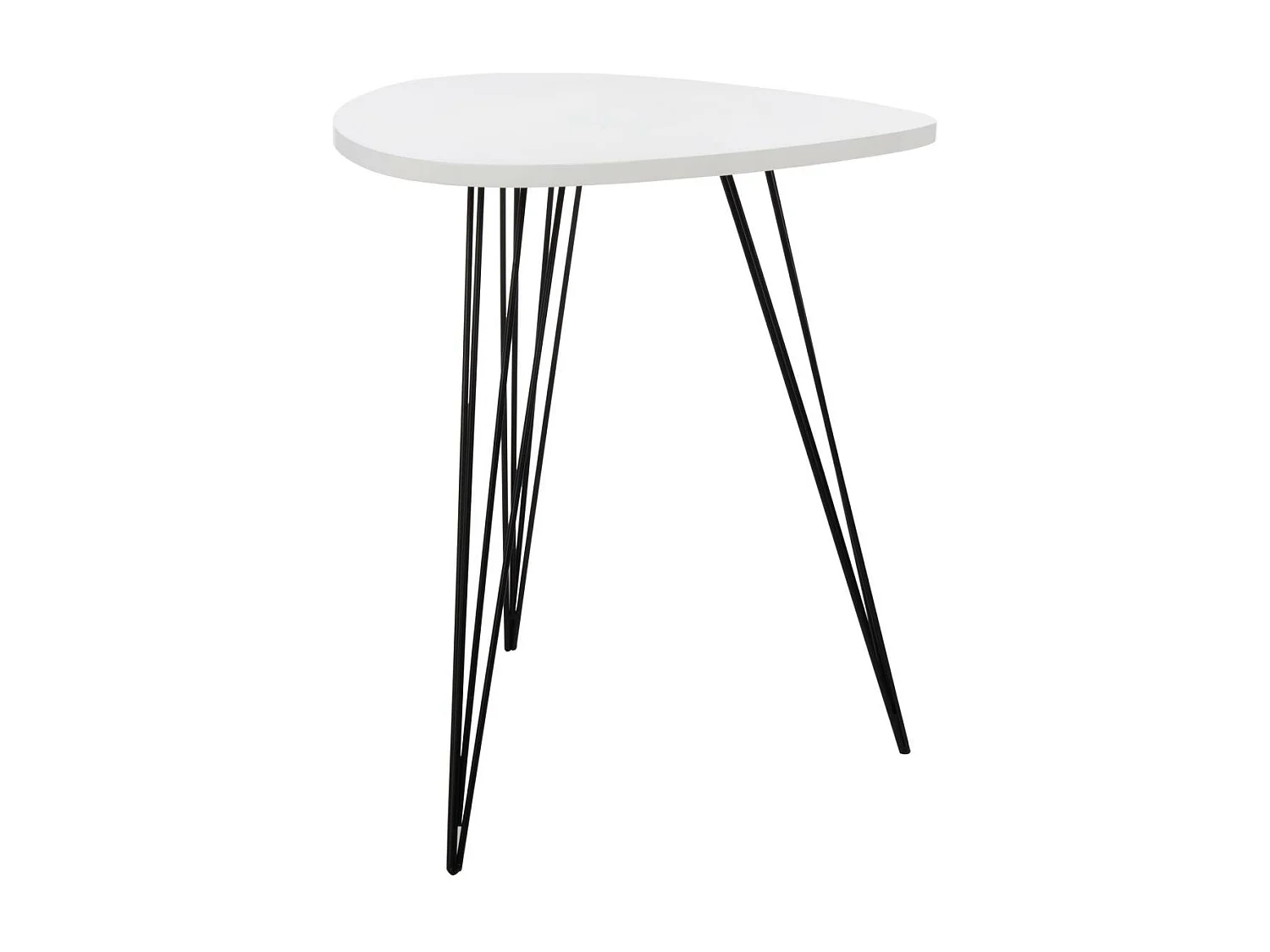 Table d'appoint Blanc & Noir 54 X 69 X 59.94 cm - Greta