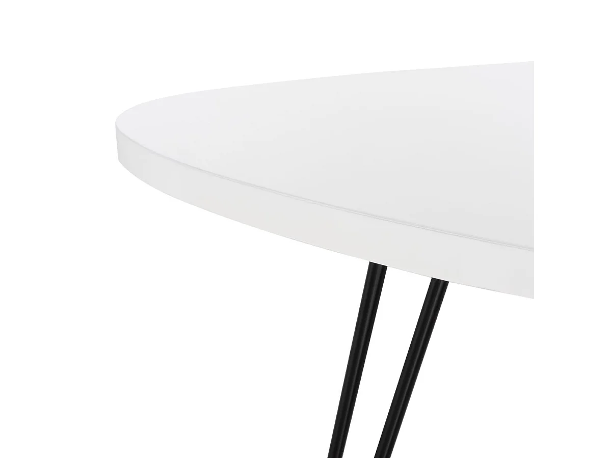 Table d'appoint Blanc & Noir 54 X 69 X 59.94 cm - Greta