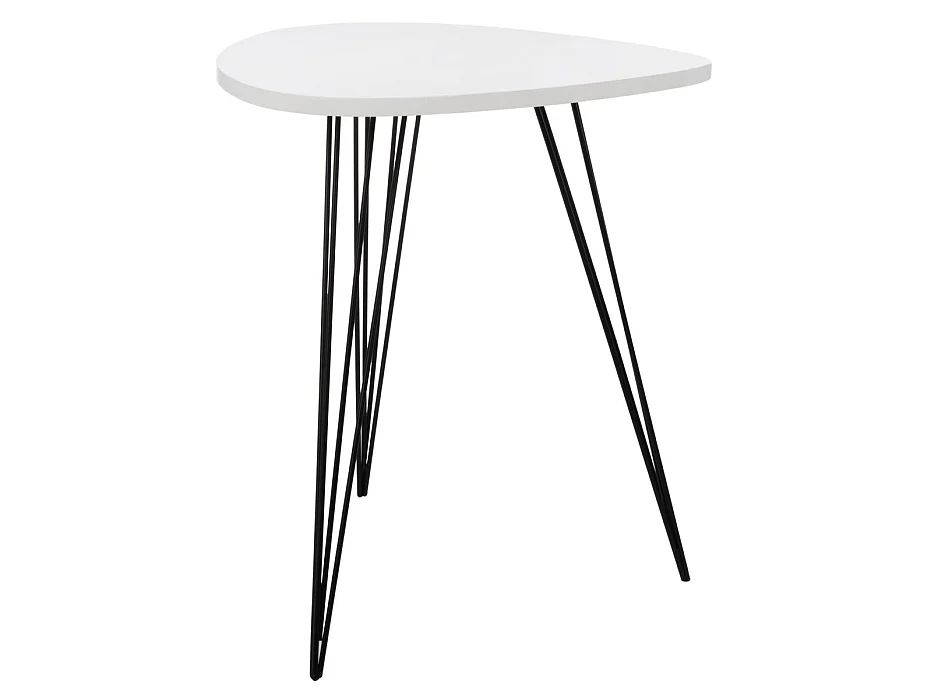 Table d'appoint Blanc & Noir 54 X 69 X 59.94 cm - Greta