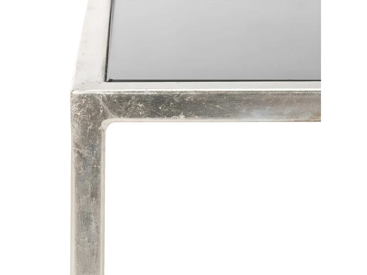 Table d'appoint Argent et noir 46 X 46 X 45.97 cm - Elberta