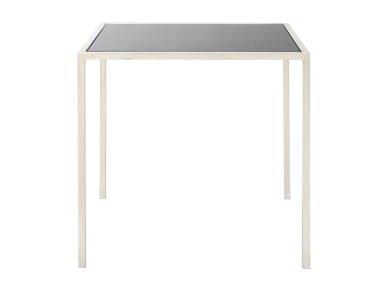 Table d'appoint Argent et noir 46 X 46 X 45.97 cm - Elberta