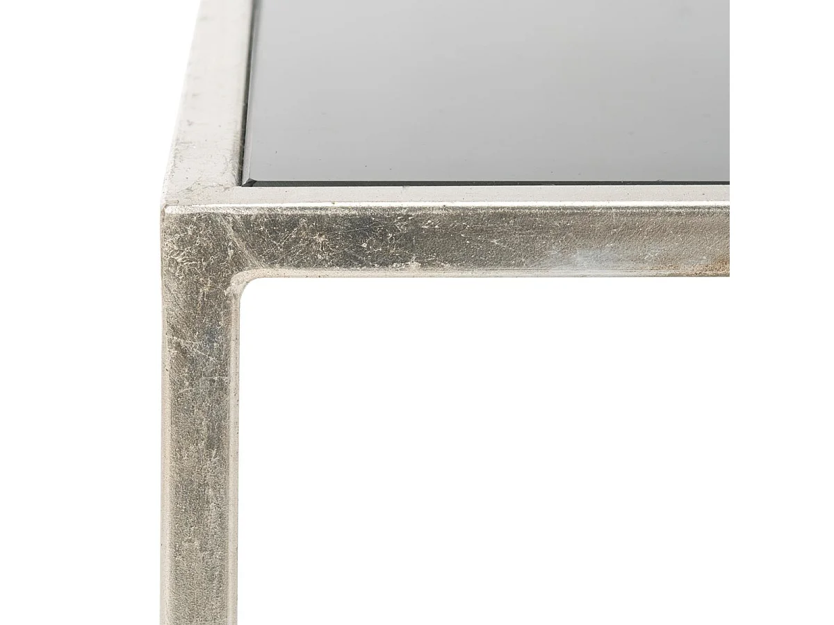 Table d'appoint Argent et noir 46 X 46 X 45.97 cm - Elberta