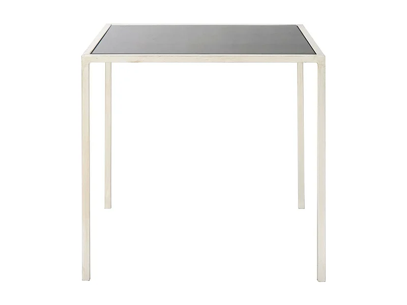 Table d'appoint Argent et noir 46 X 46 X 45.97 cm - Elberta