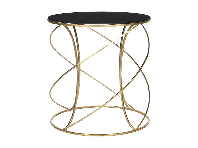 Table d'appoint Or et noir 51 X 51 X 53.84 cm - Lovey