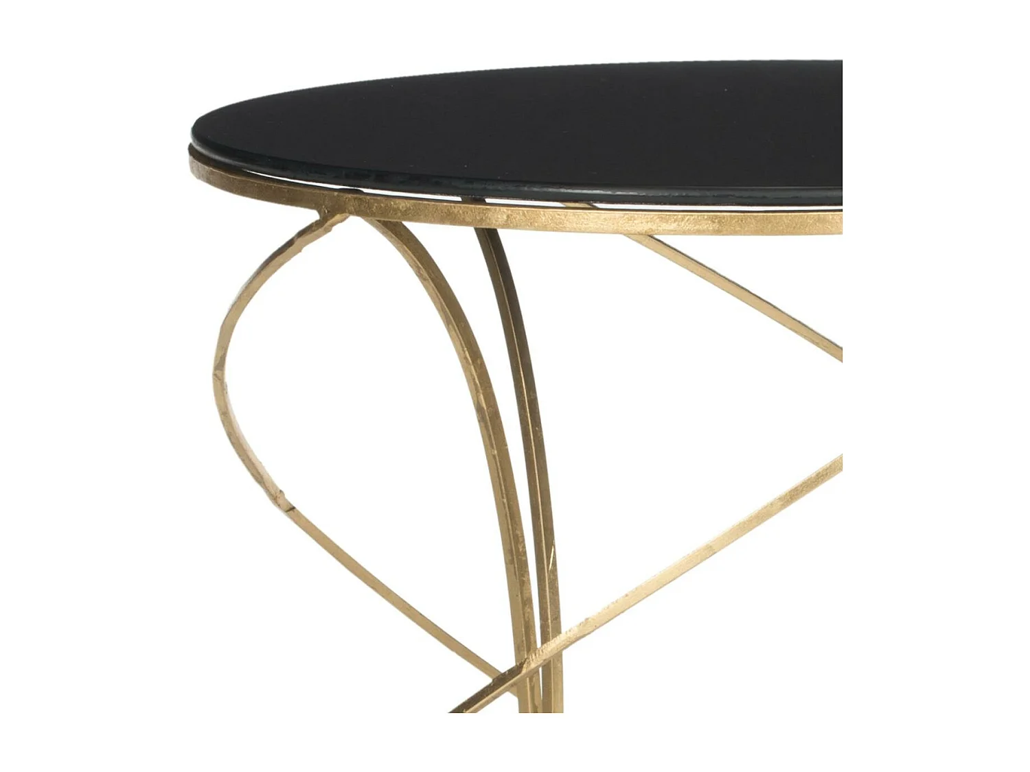 Table d'appoint Or et noir 51 X 51 X 53.84 cm - Lovey