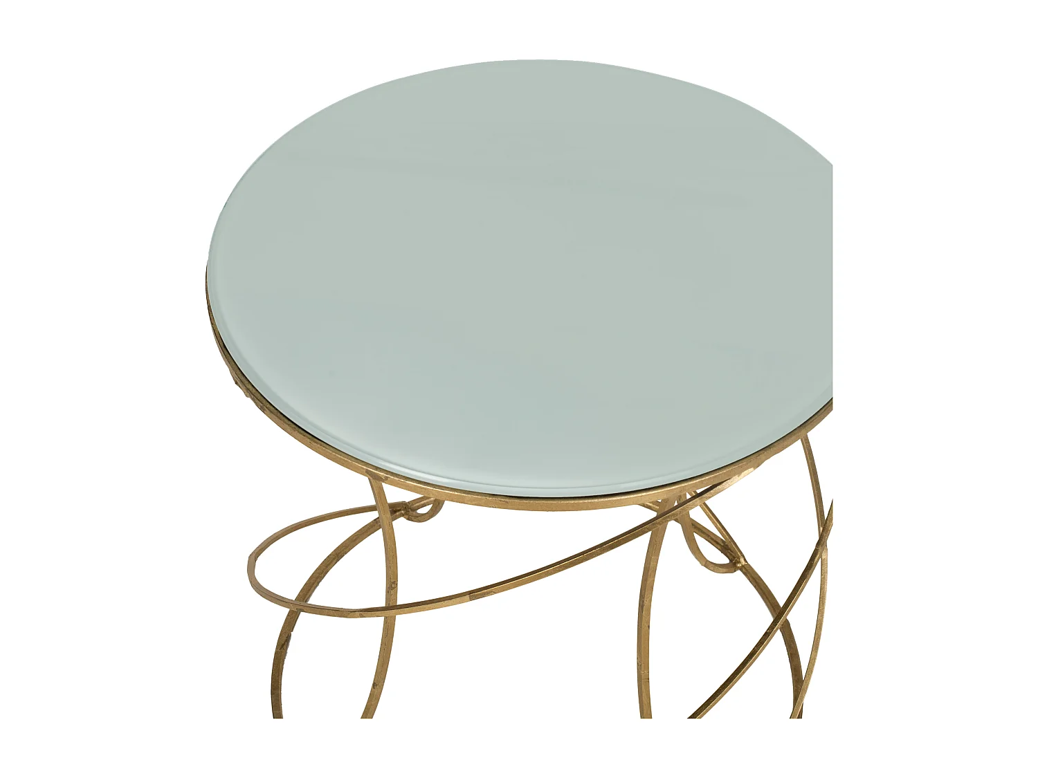 Table d'appoint Or et noir 51 X 51 X 53.84 cm - Lovey
