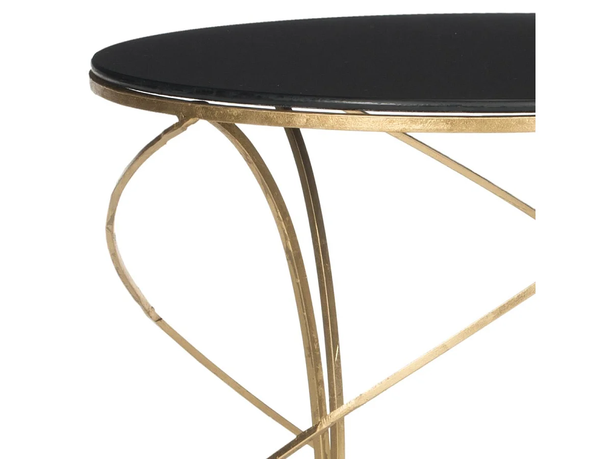 Table d'appoint Or et noir 51 X 51 X 53.84 cm - Lovey