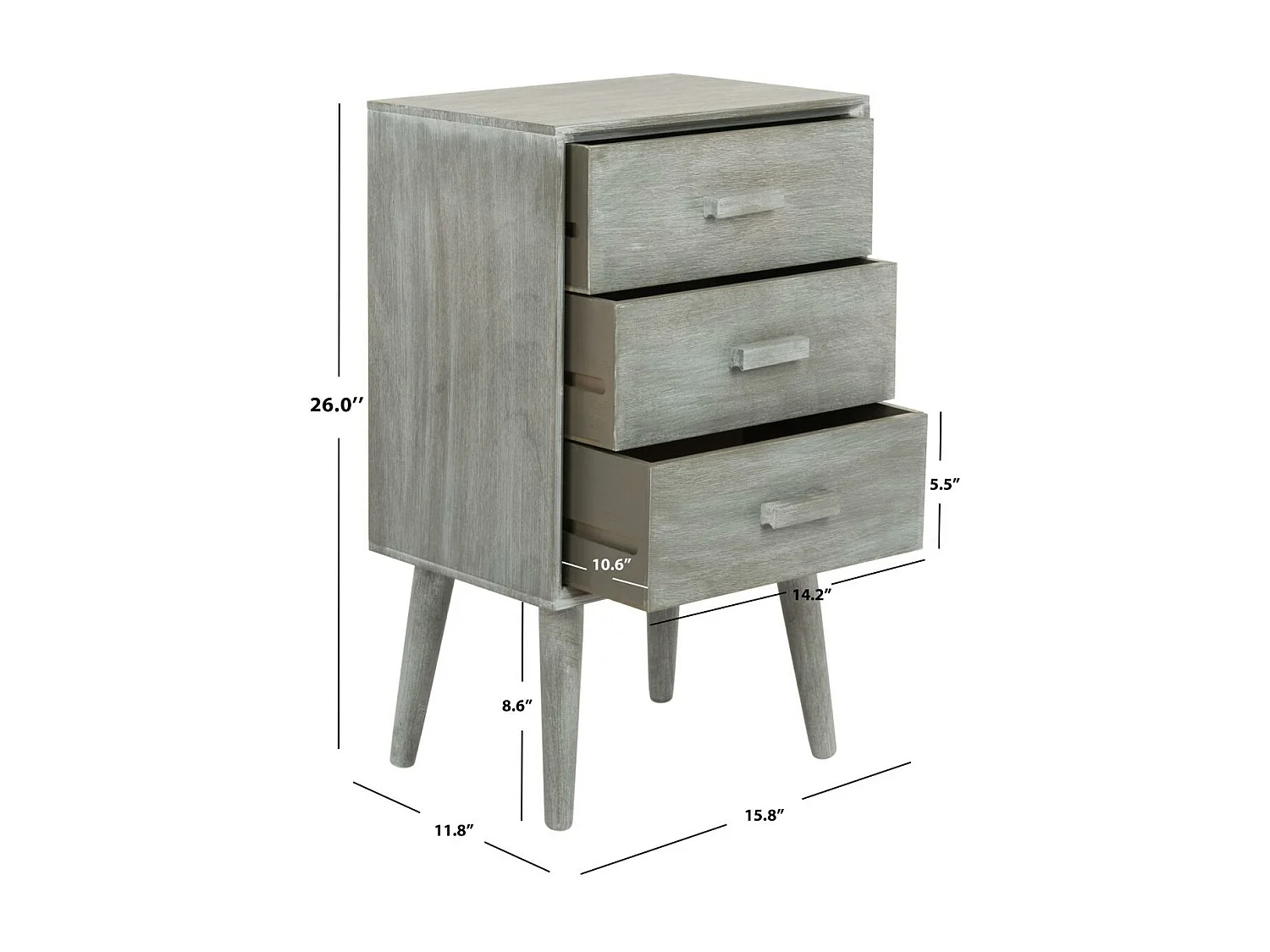 Meubles de rangement Ardoise & Gris 30 X 40 X 68.07 cm - Else