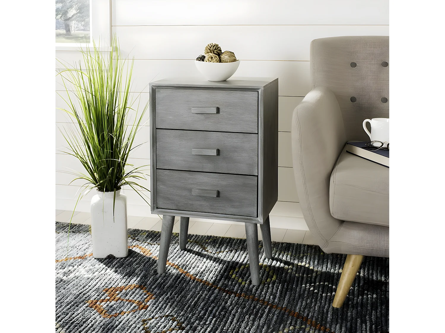 Meubles de rangement Ardoise & Gris 30 X 40 X 68.07 cm - Else