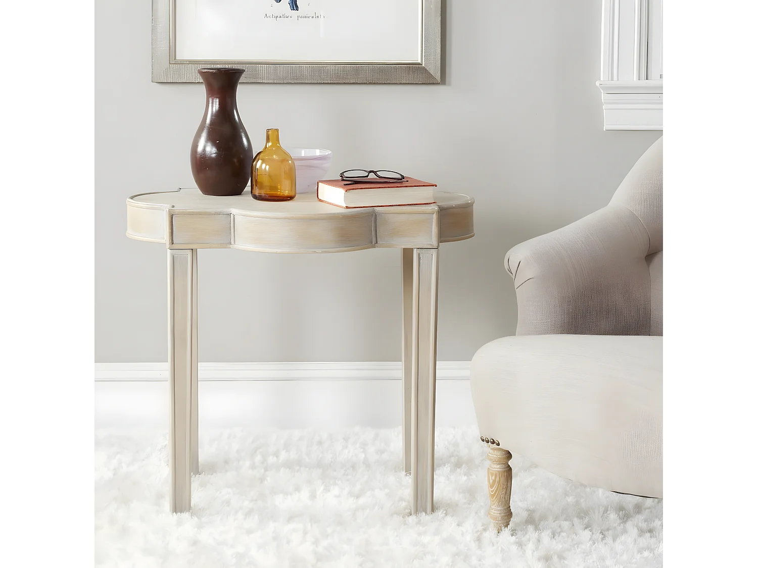 Table d'appoint Gris 53 X 68 X 60.96 cm - Neoma