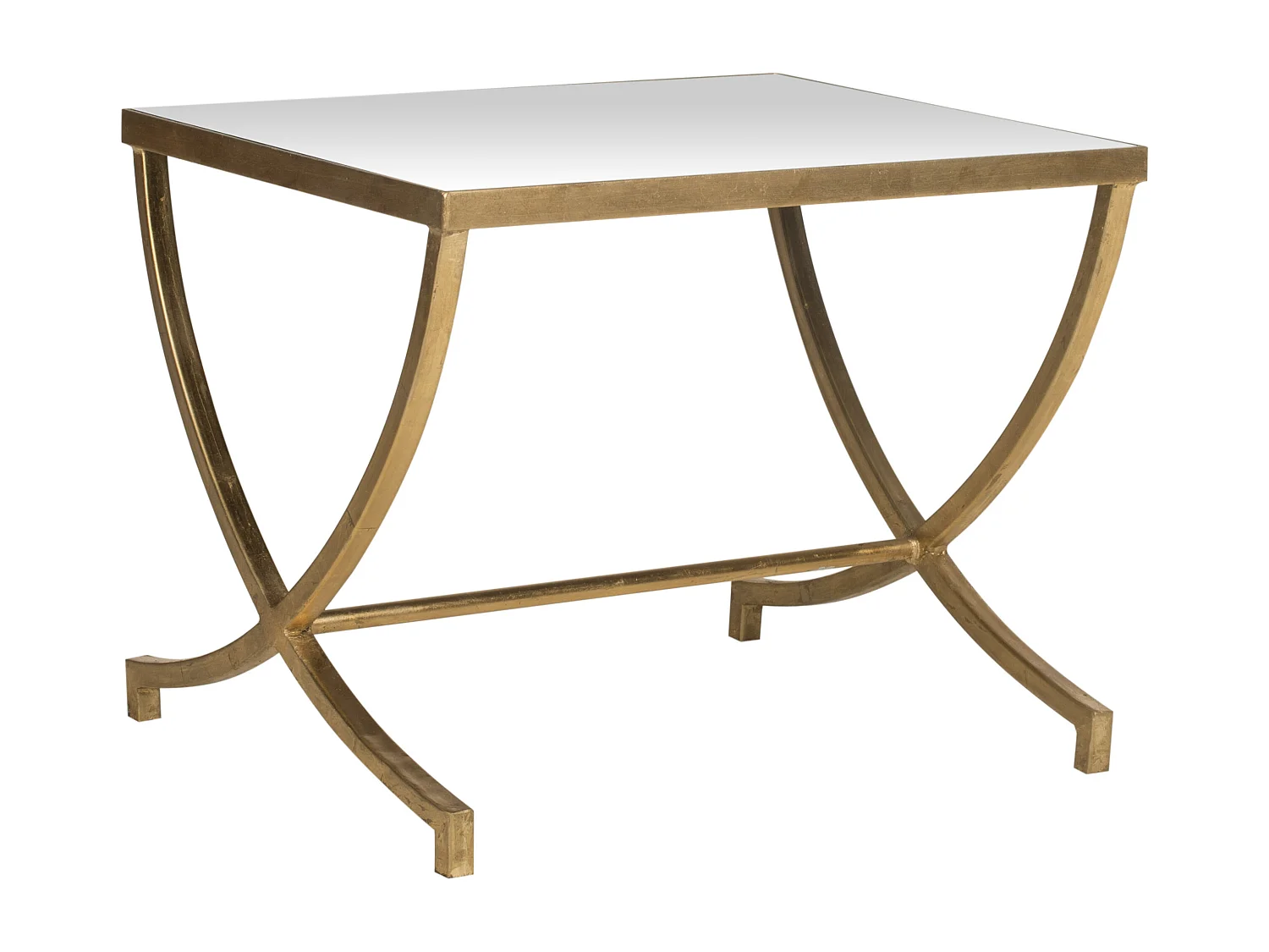 Table d'appoint Argent et noir 55 X 45 X 44.45 cm - Mattye