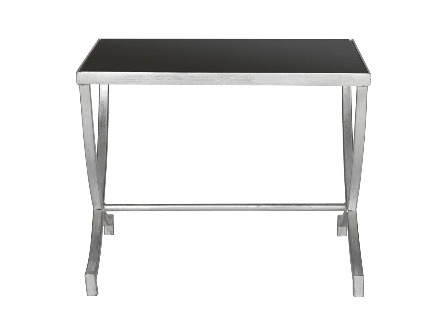 Table d'appoint Argent et noir 55 X 45 X 44.45 cm - Mattye