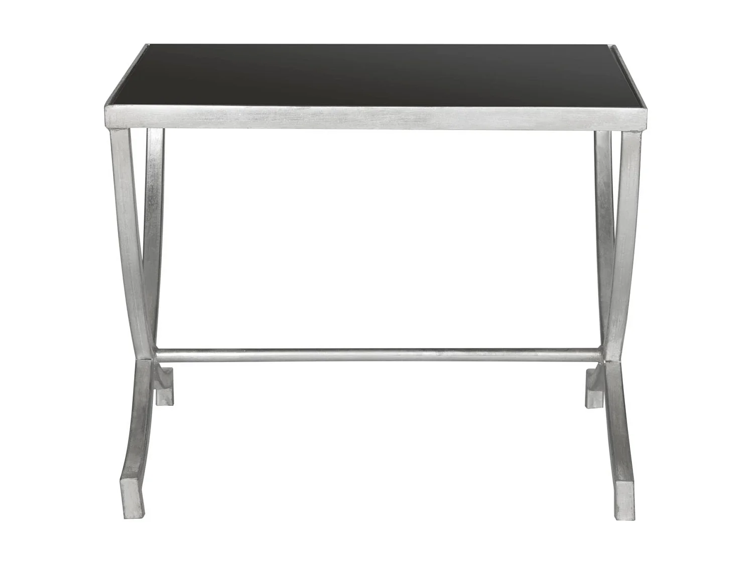 Table d'appoint Argent et noir 55 X 45 X 44.45 cm - Mattye