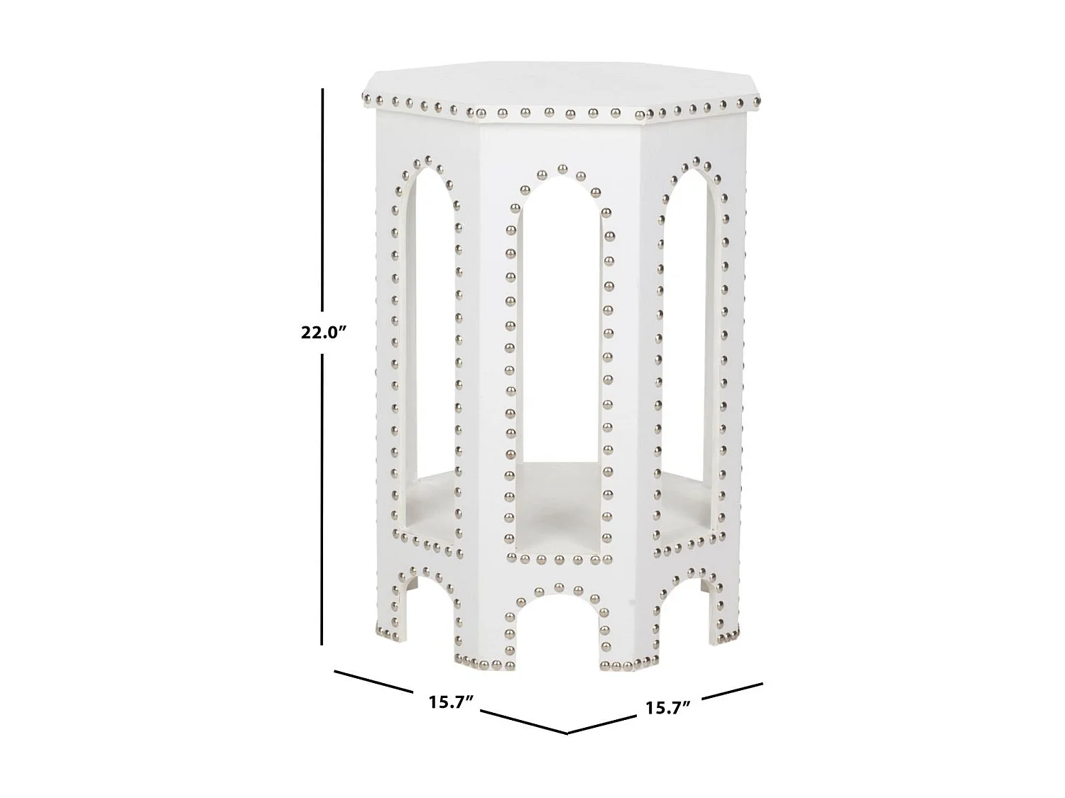 Table d'appoint Gris anthracite 40 X 40 X 55.88 cm - Hildred