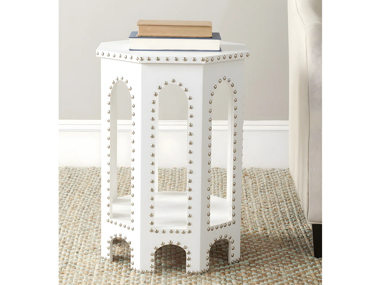 Table d'appoint Gris anthracite 40 X 40 X 55.88 cm - Hildred