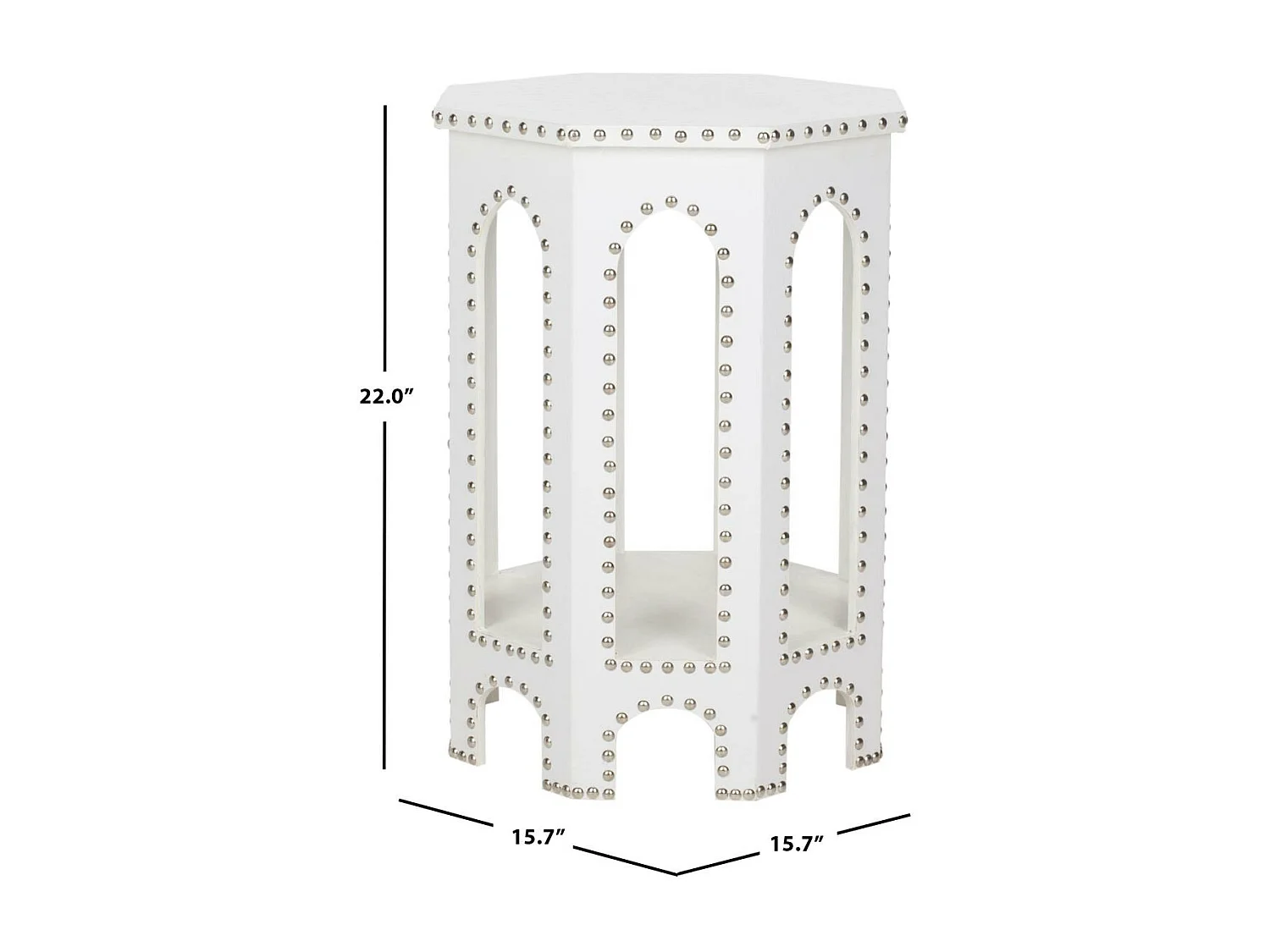 Table d'appoint Gris anthracite 40 X 40 X 55.88 cm - Hildred