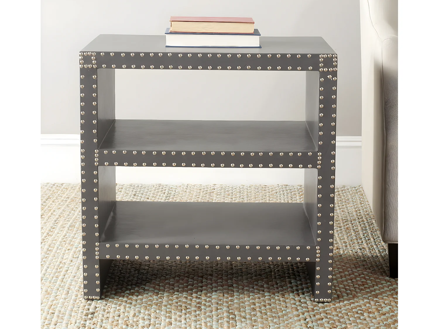 Table d'appoint Gris 40 X 60 X 59.94 cm - Sibbie