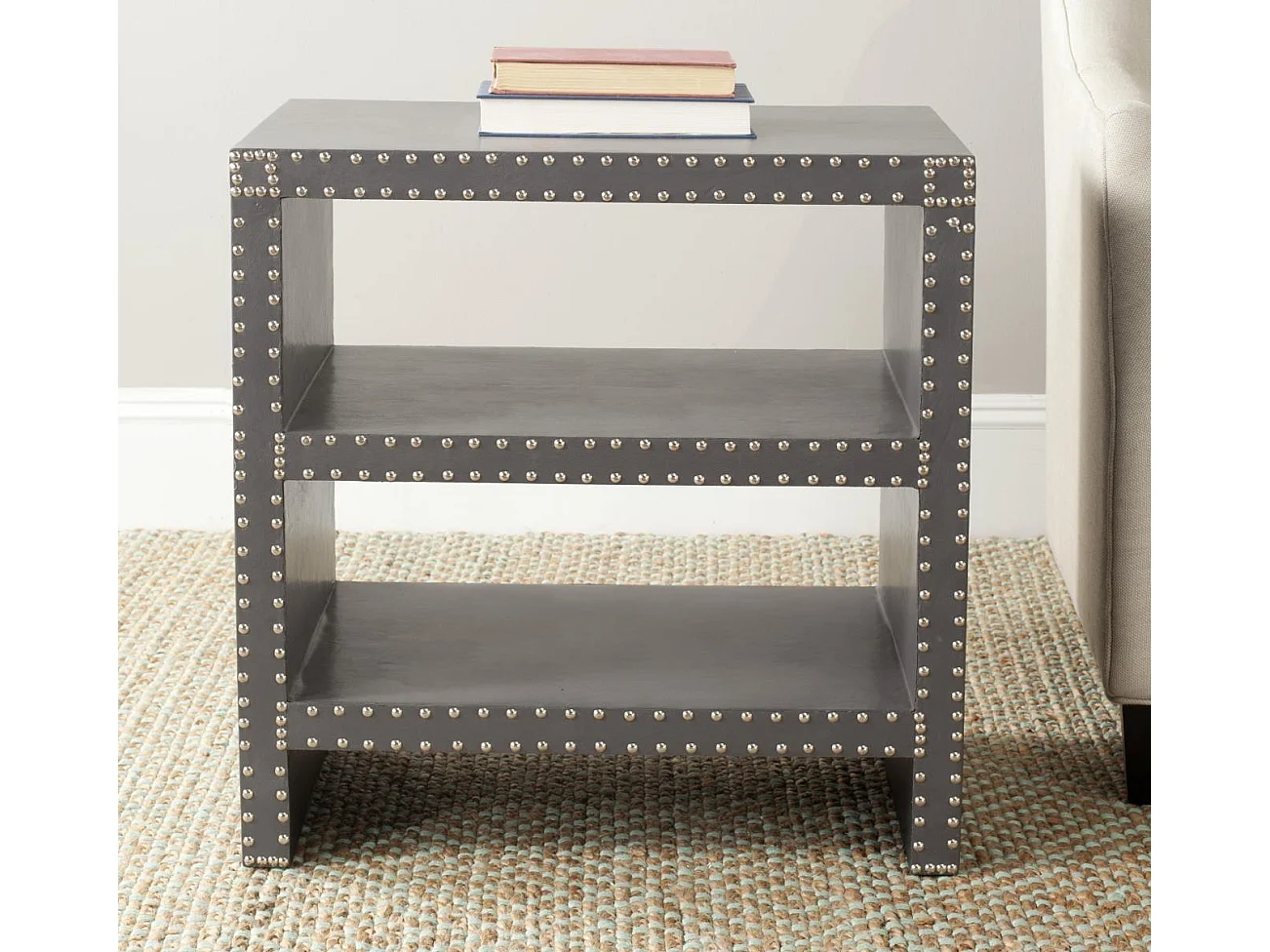 Table d'appoint Gris 40 X 60 X 59.94 cm - Sibbie