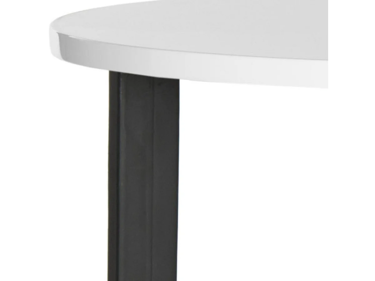 Table d'appoint Blanc & Noir 58 X 58 X 57.91 cm - Genoveva