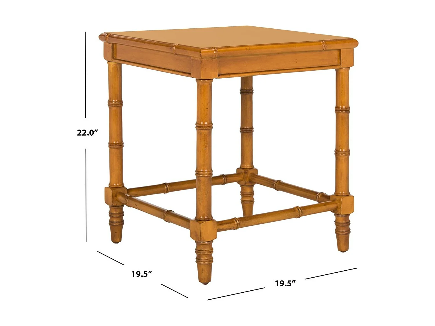 Table d'appoint Marron 50 X 50 X 55.88 cm - Sylva