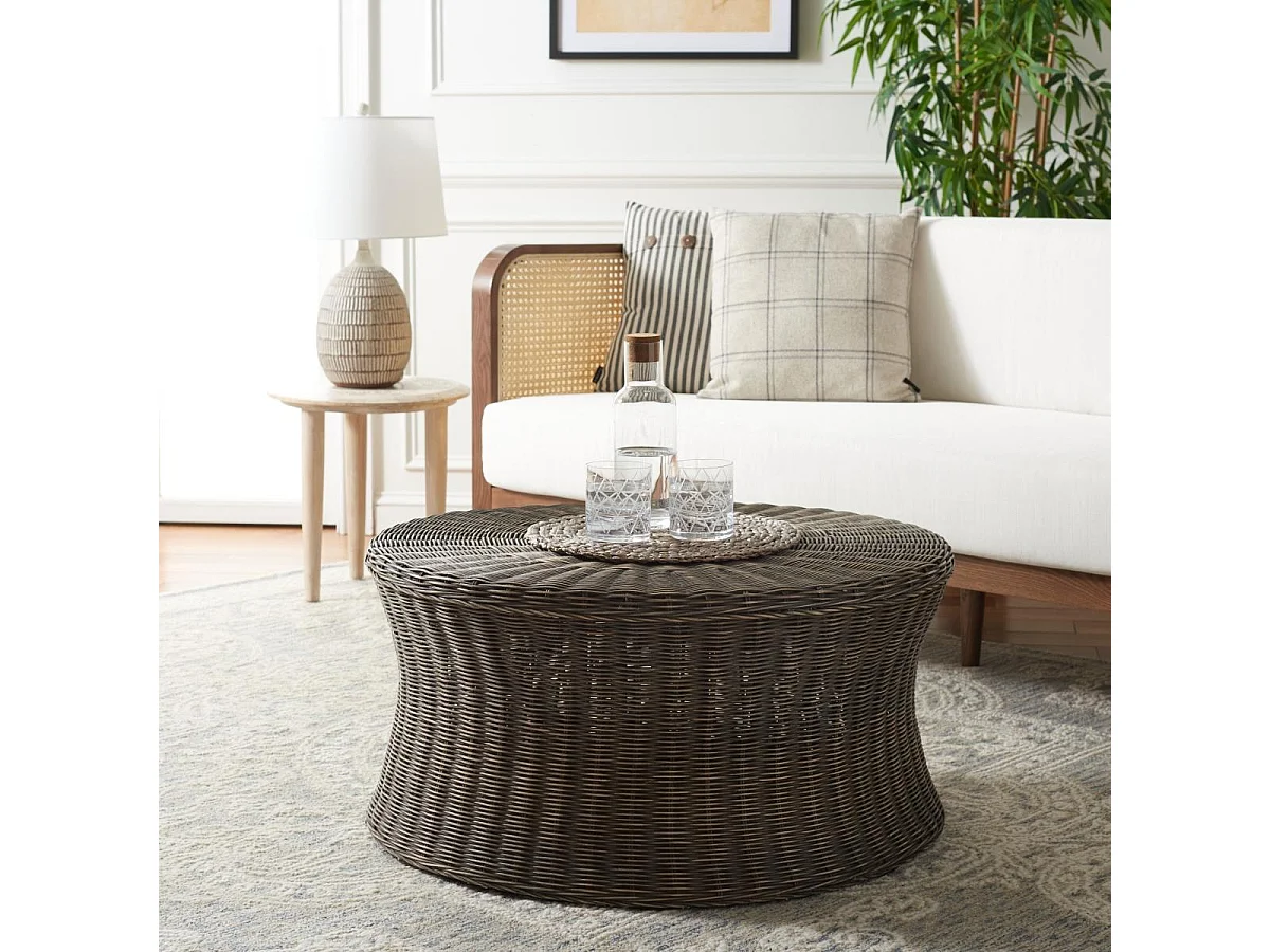 Table d'appoint Marron 83 X 83 X 39.87 cm - Daphne