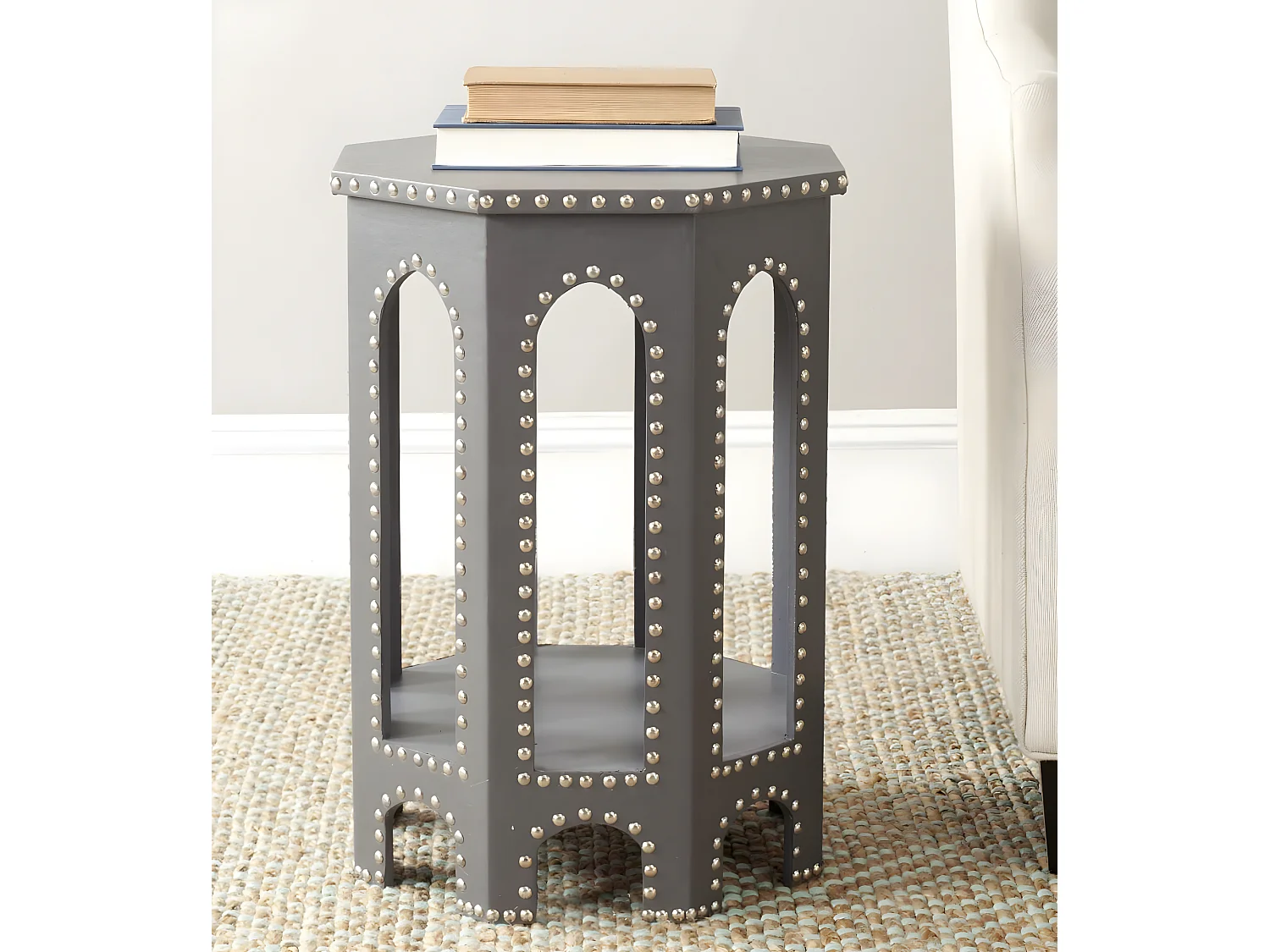 Table d'appoint Gris 40 X 40 X 55.88 cm - Hildred