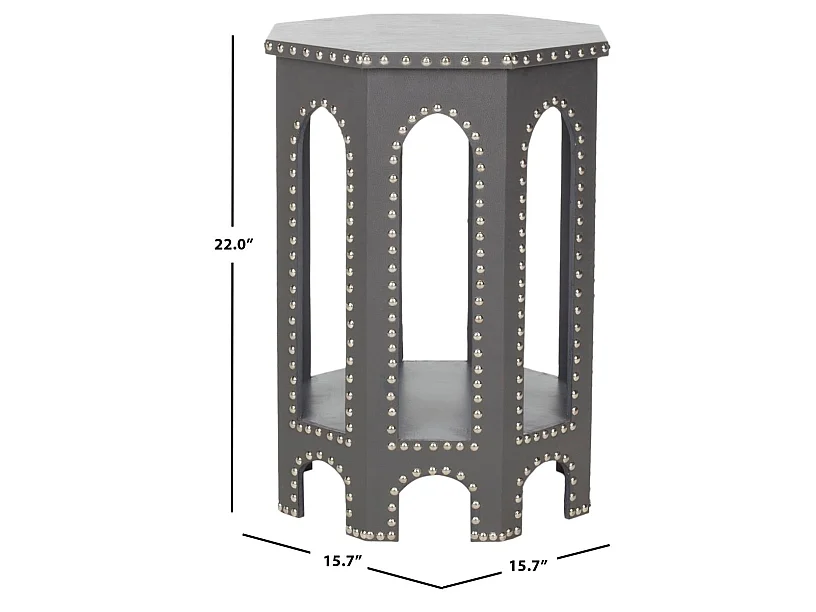 Table d'appoint Gris 40 X 40 X 55.88 cm - Hildred