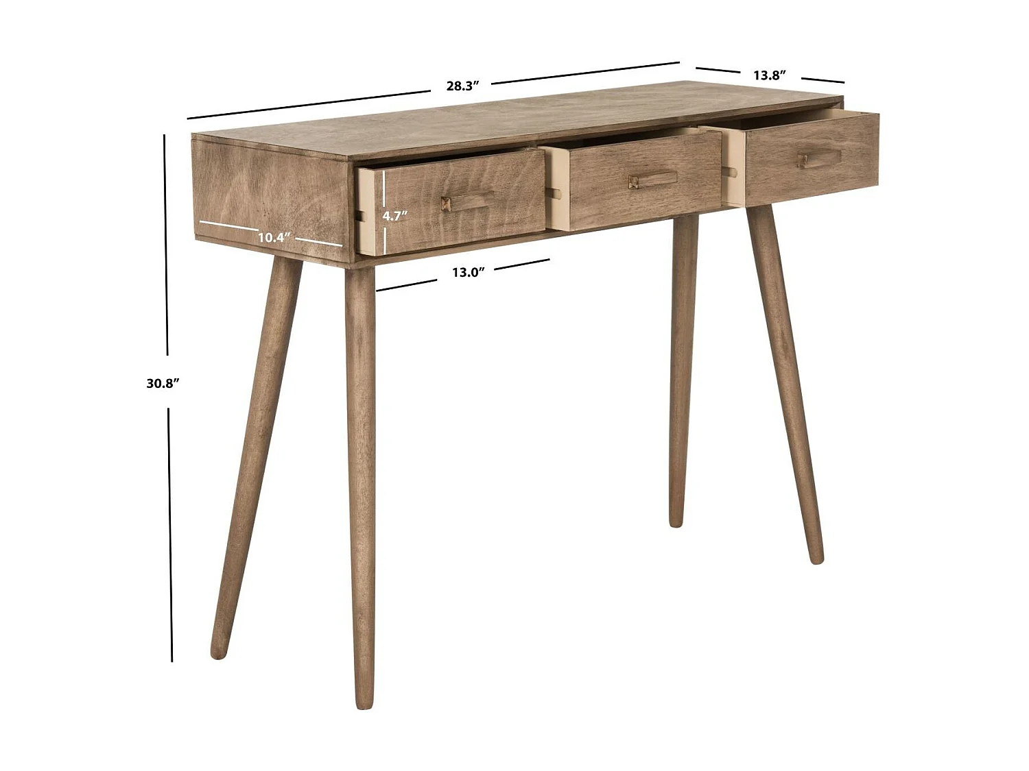 Table d'appoint Chocolat 36 X 106 X 81.28 cm - Ilah