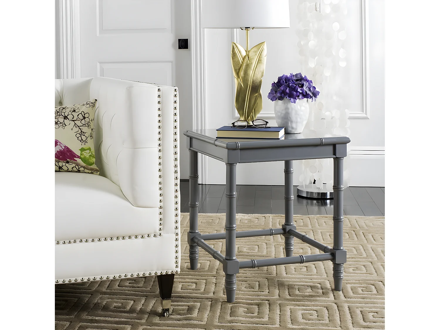 Table d'appoint Gris 50 X 50 X 55.88 cm - Sylva