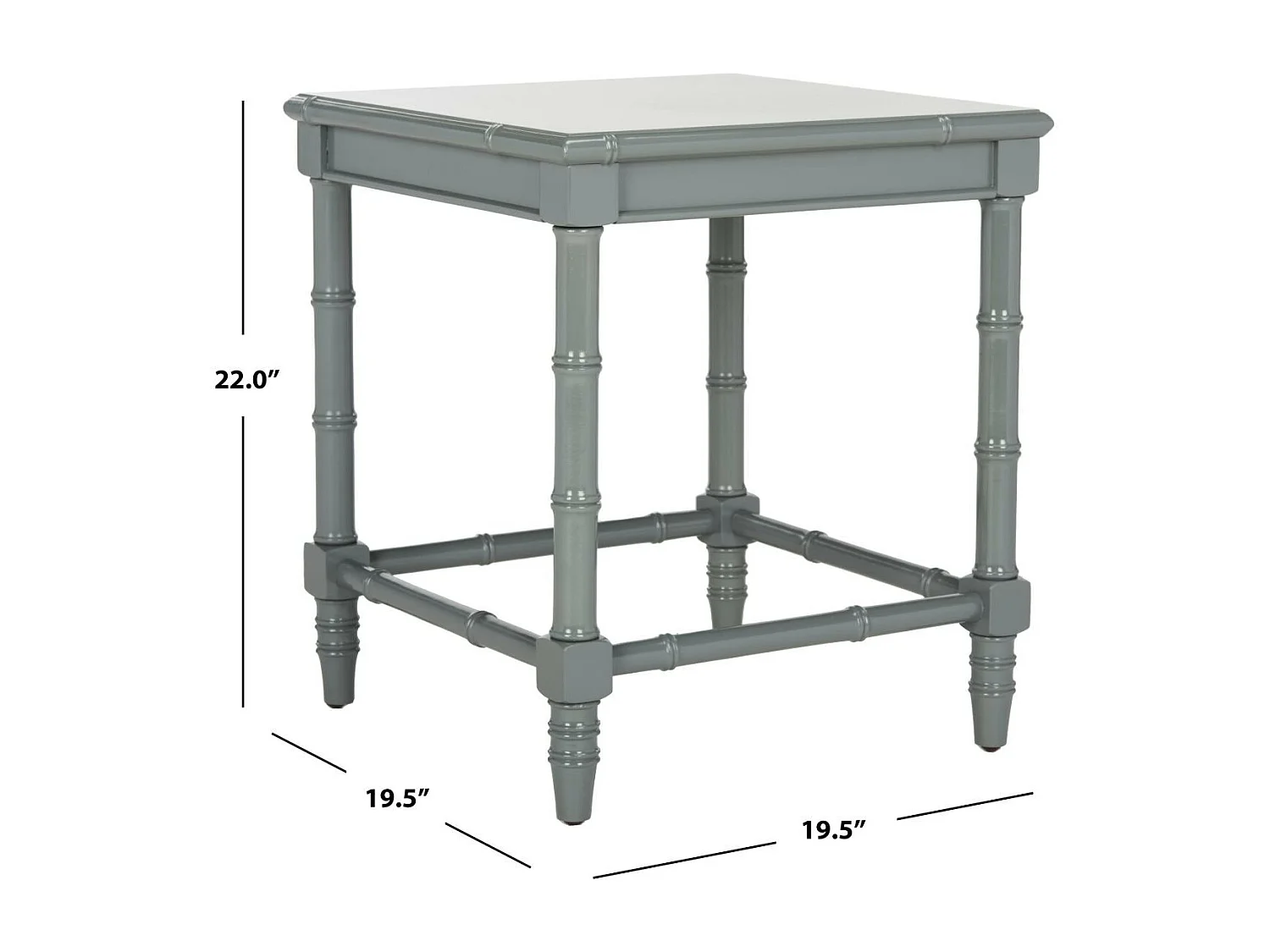 Table d'appoint Gris 50 X 50 X 55.88 cm - Sylva