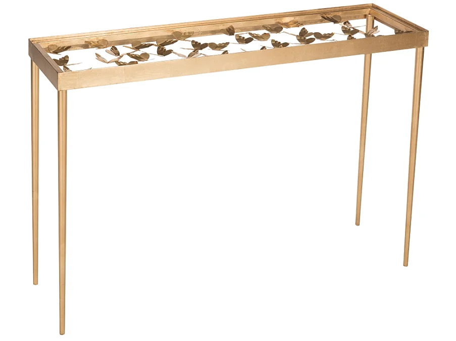 Console Or/Transparent 107 x 30 x 76 - Vassie