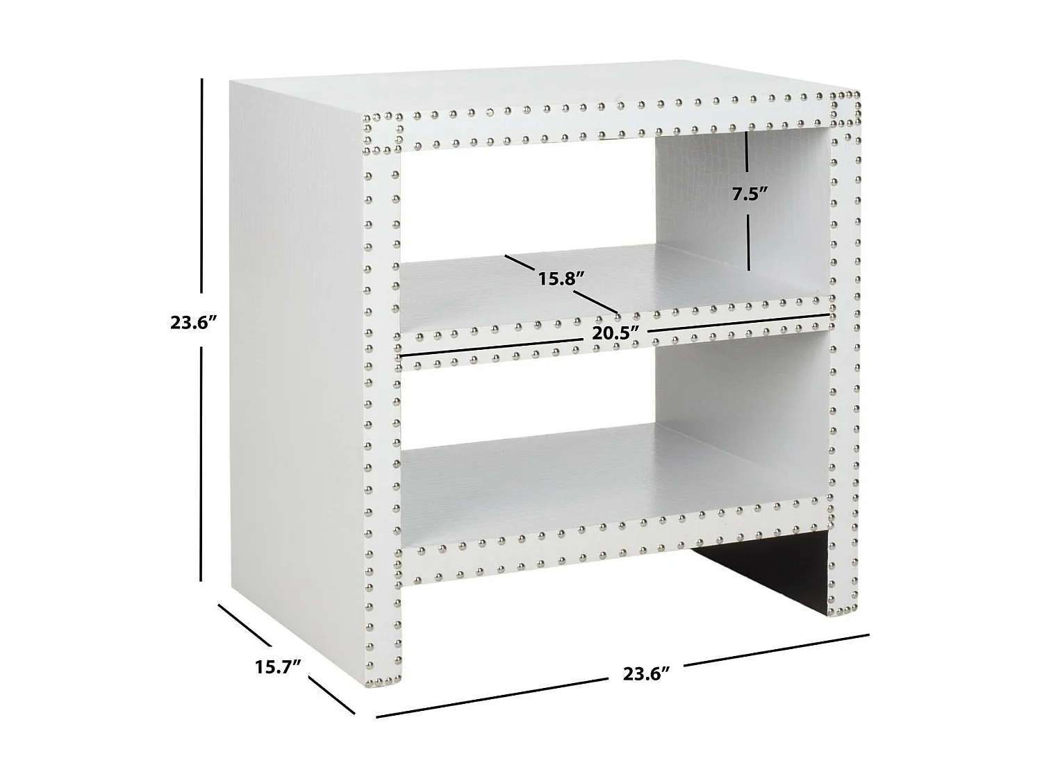 Table d'appoint Blanc 40 X 60 X 59.94 cm - Sibbie