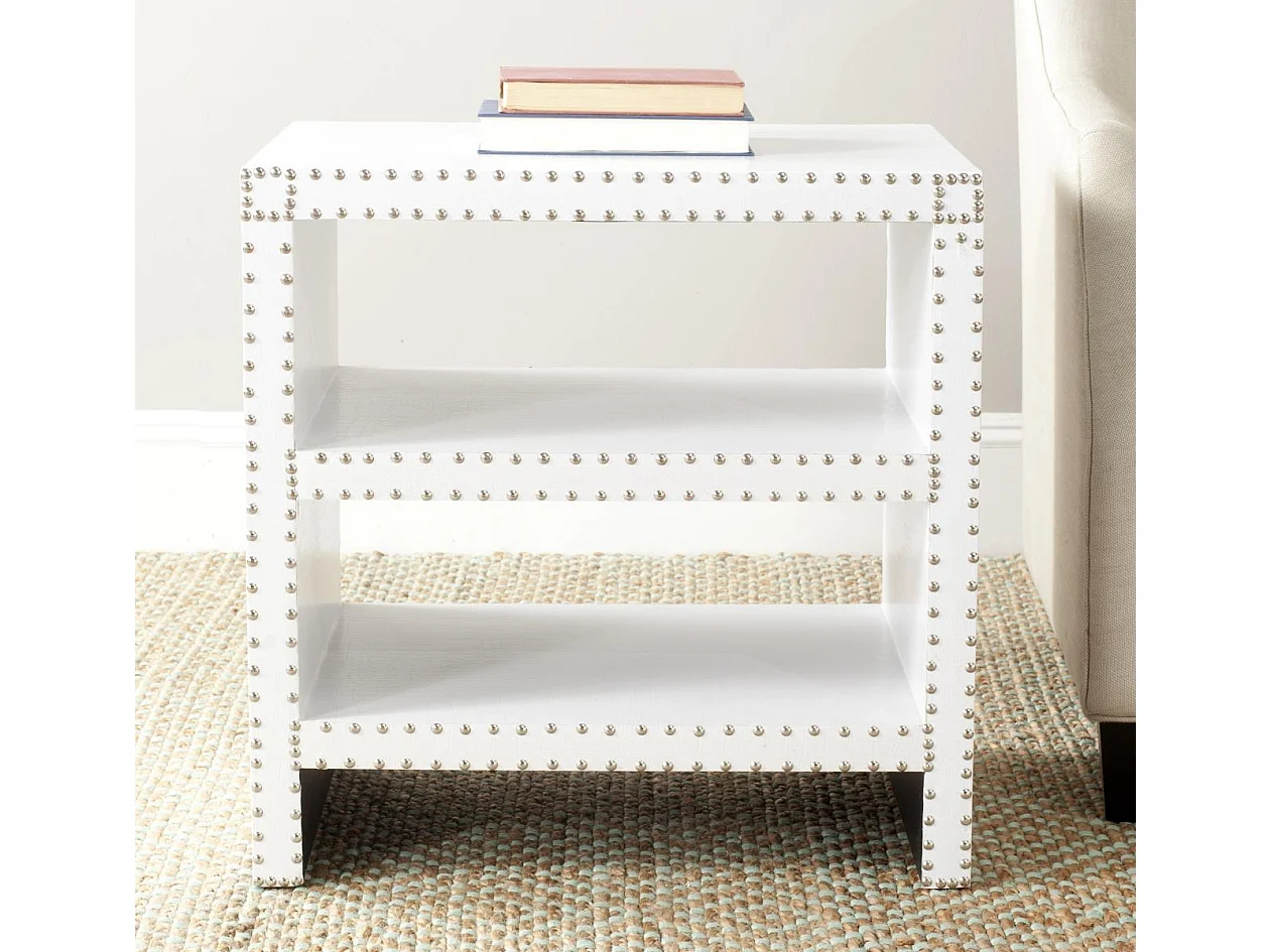 Table d'appoint Blanc 40 X 60 X 59.94 cm - Sibbie