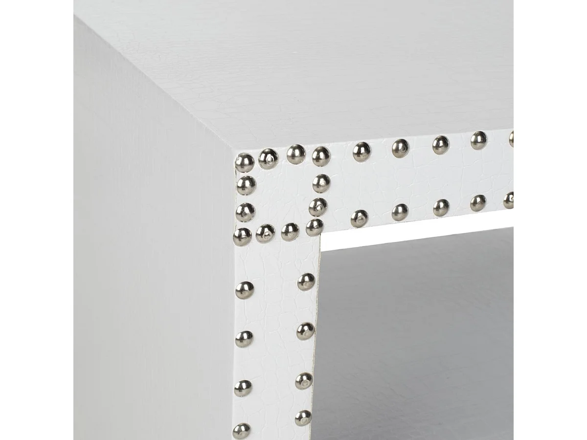 Table d'appoint Blanc 40 X 60 X 59.94 cm - Sibbie