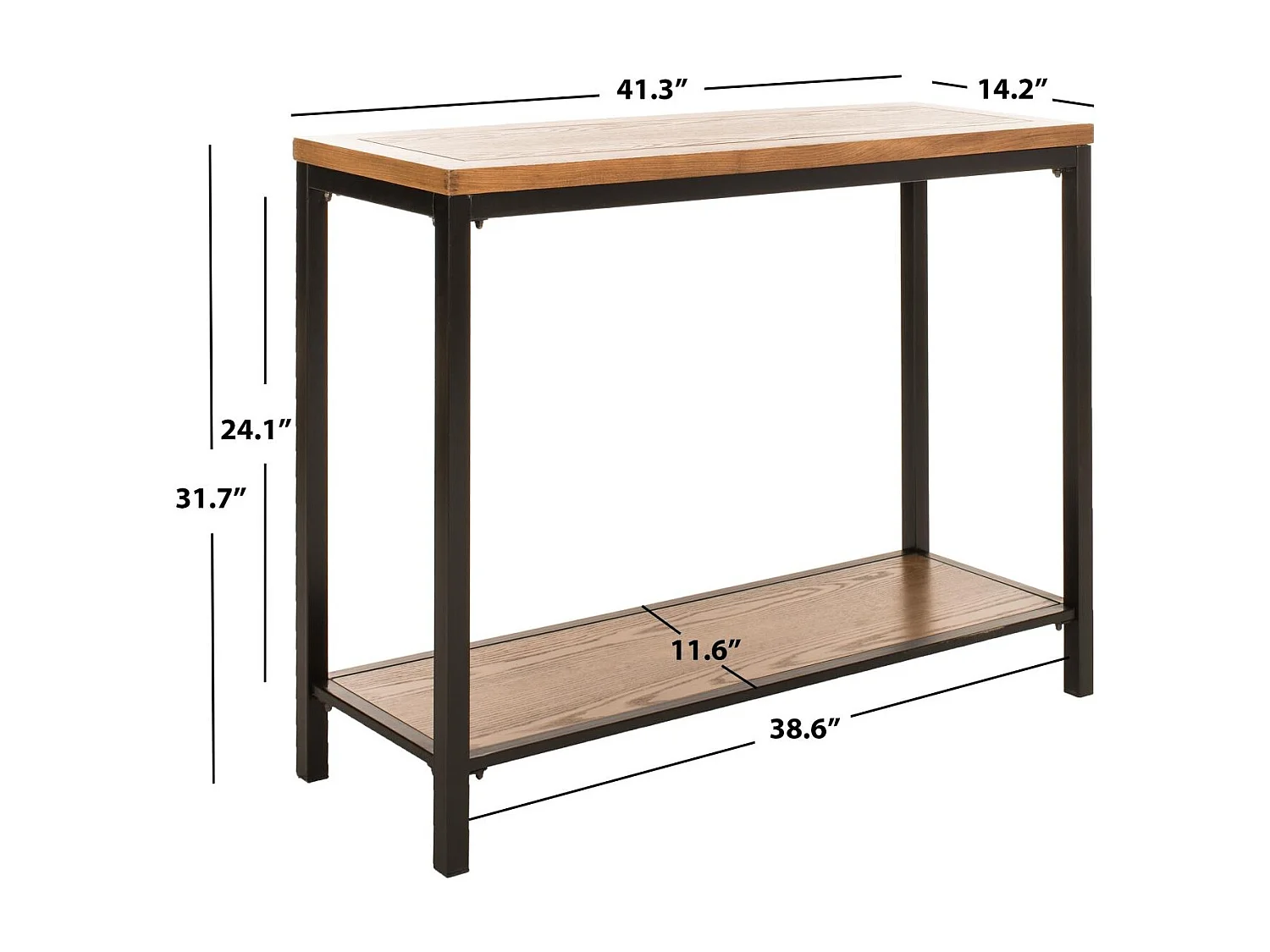 Table d'appoint Chêne 36 X 105 X 80.51 cm - Vincenza