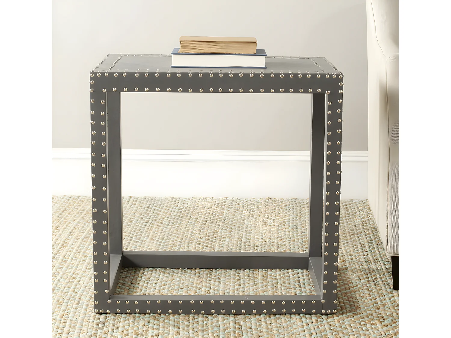 Table d'appoint Gris 40 X 60 X 59.94 cm - Verena